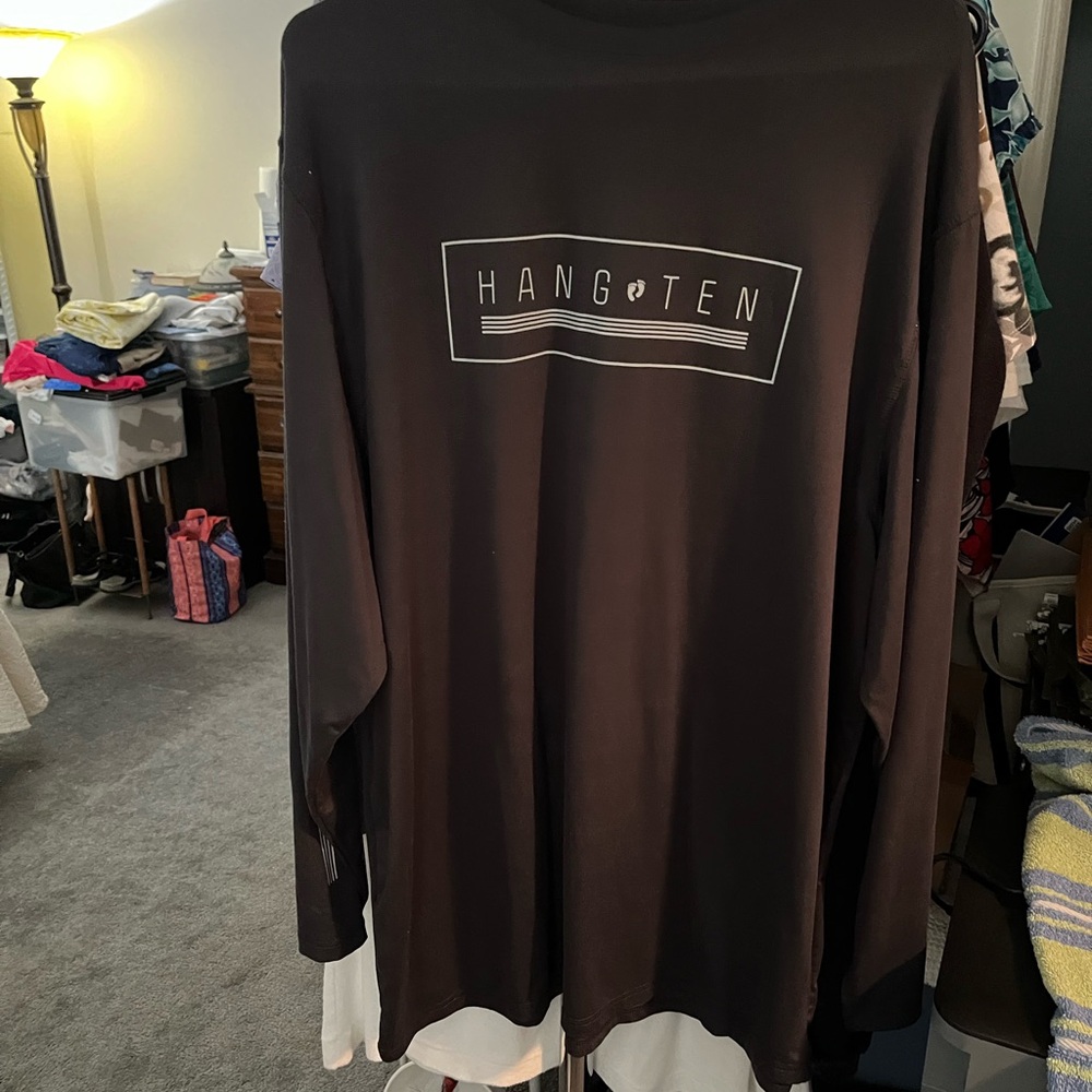 Hang Ten Charcoal Long Sleeve Men's Tee